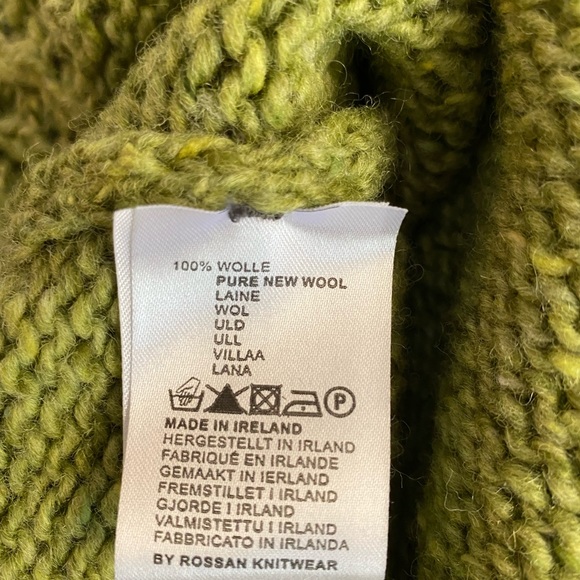 GLENDALOUGH WOOLEN MILLS HAND KNIT 100% PURE WOOL SWEATER SZ L - Picture 12 of 16